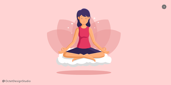 Practice meditation, yoga and exercise to have good mental health as designer