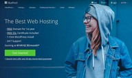 bluehost landing page uses bullet points to highlight benefits