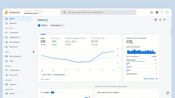 Google Analytics dashboard UI
