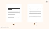 The length and placement of the copy of your website or app can also be tested in A/B testing 