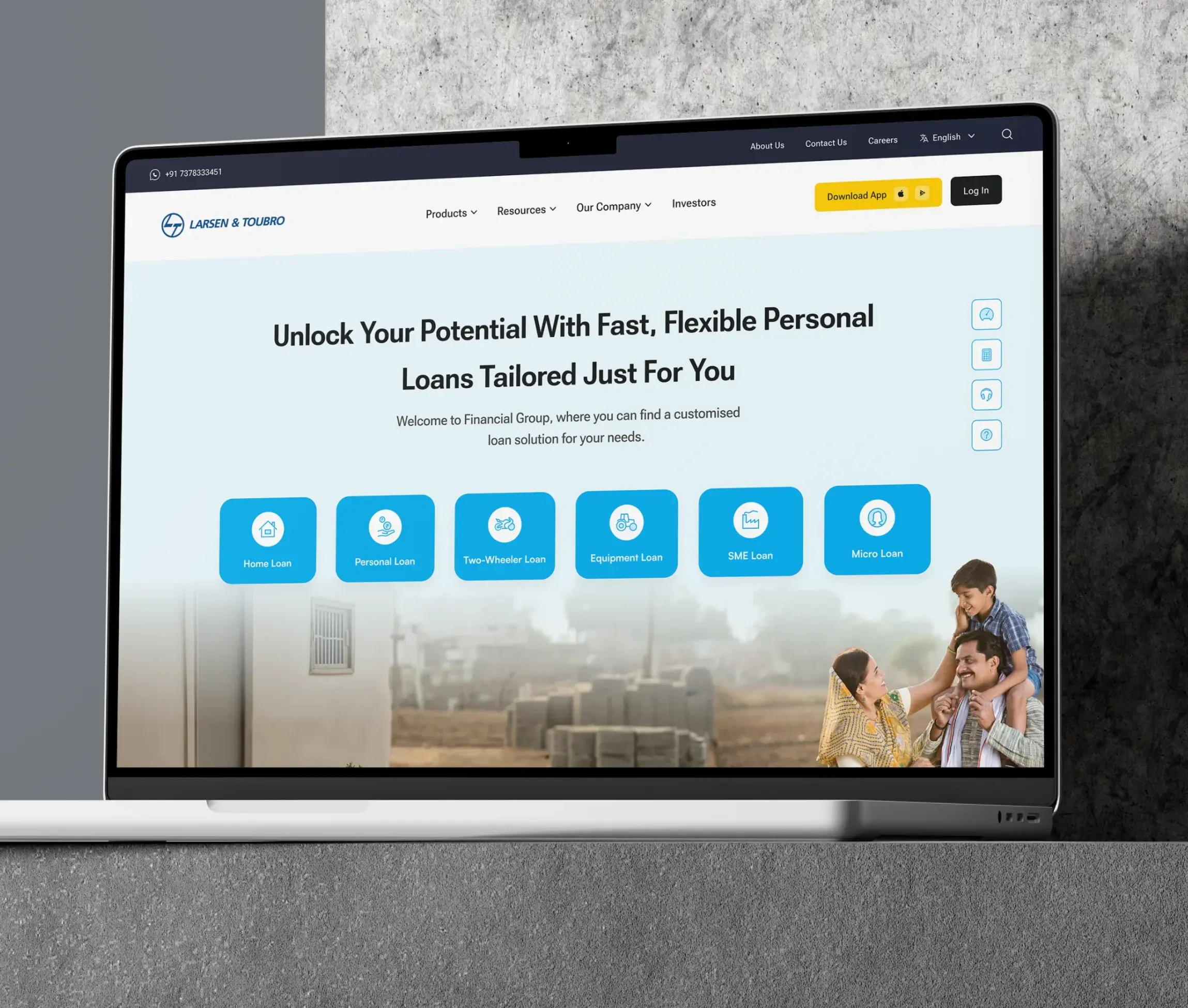 L&T Finance platform interface 1