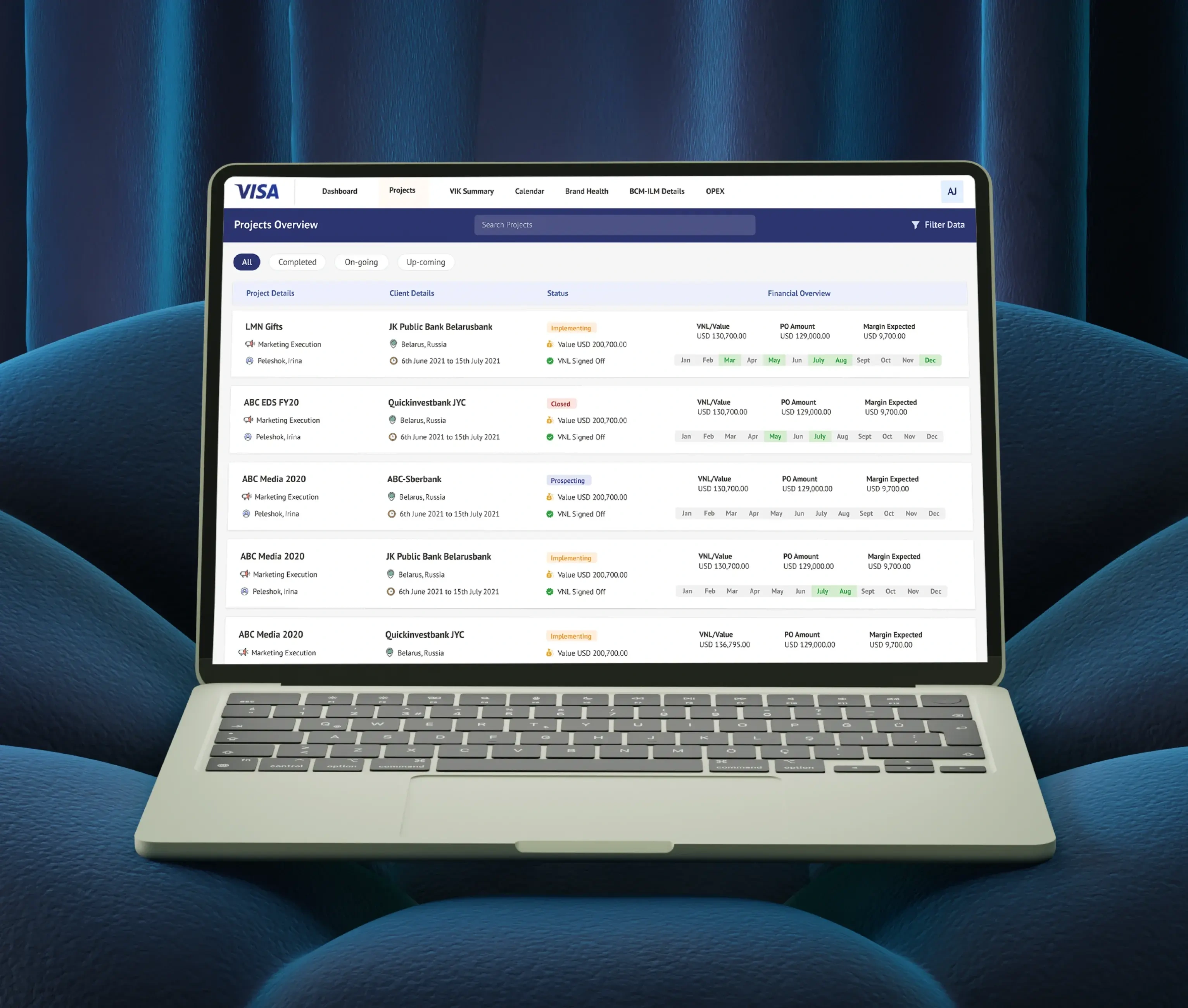 Visa platform interface 1