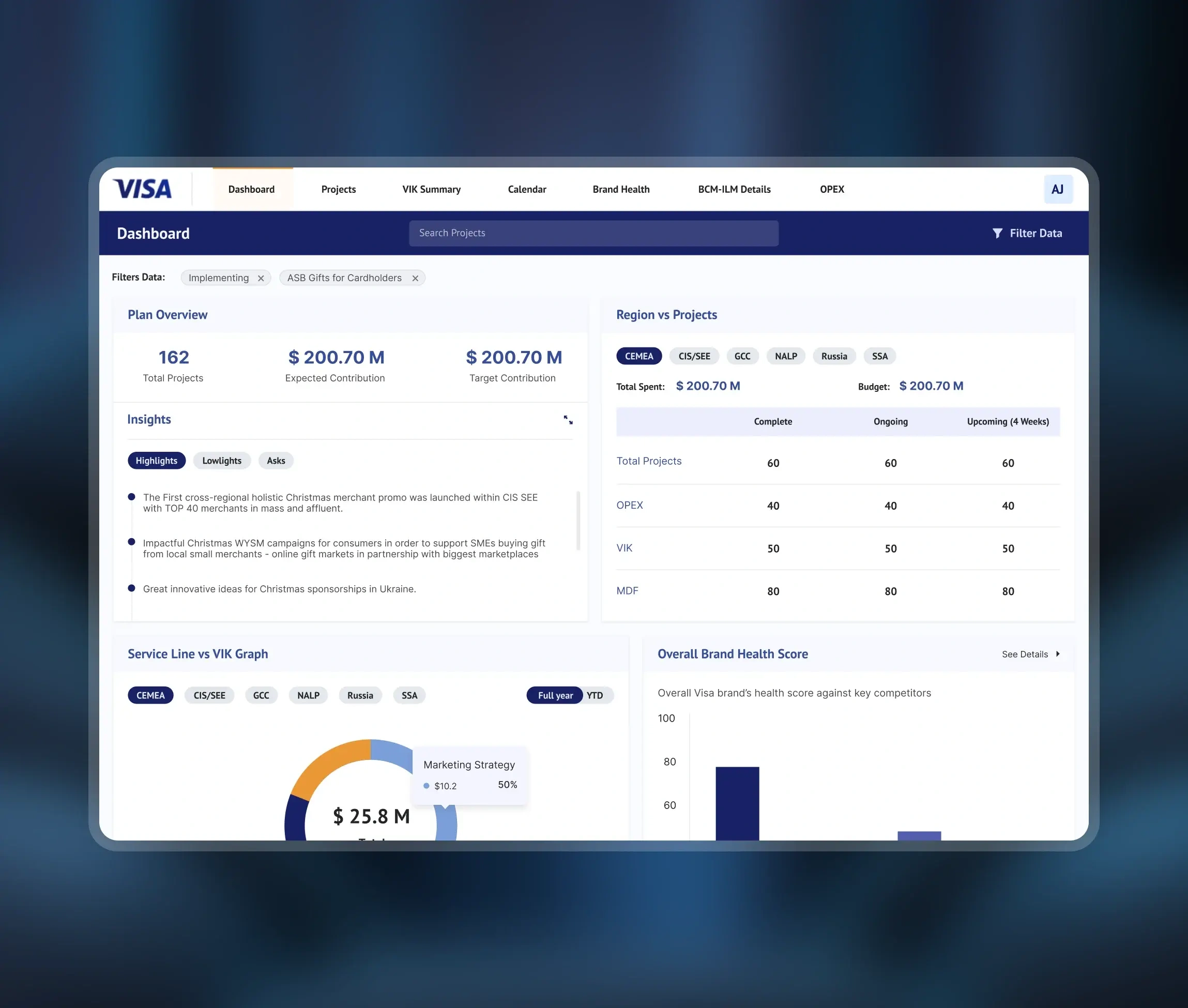 Visa platform interface 2