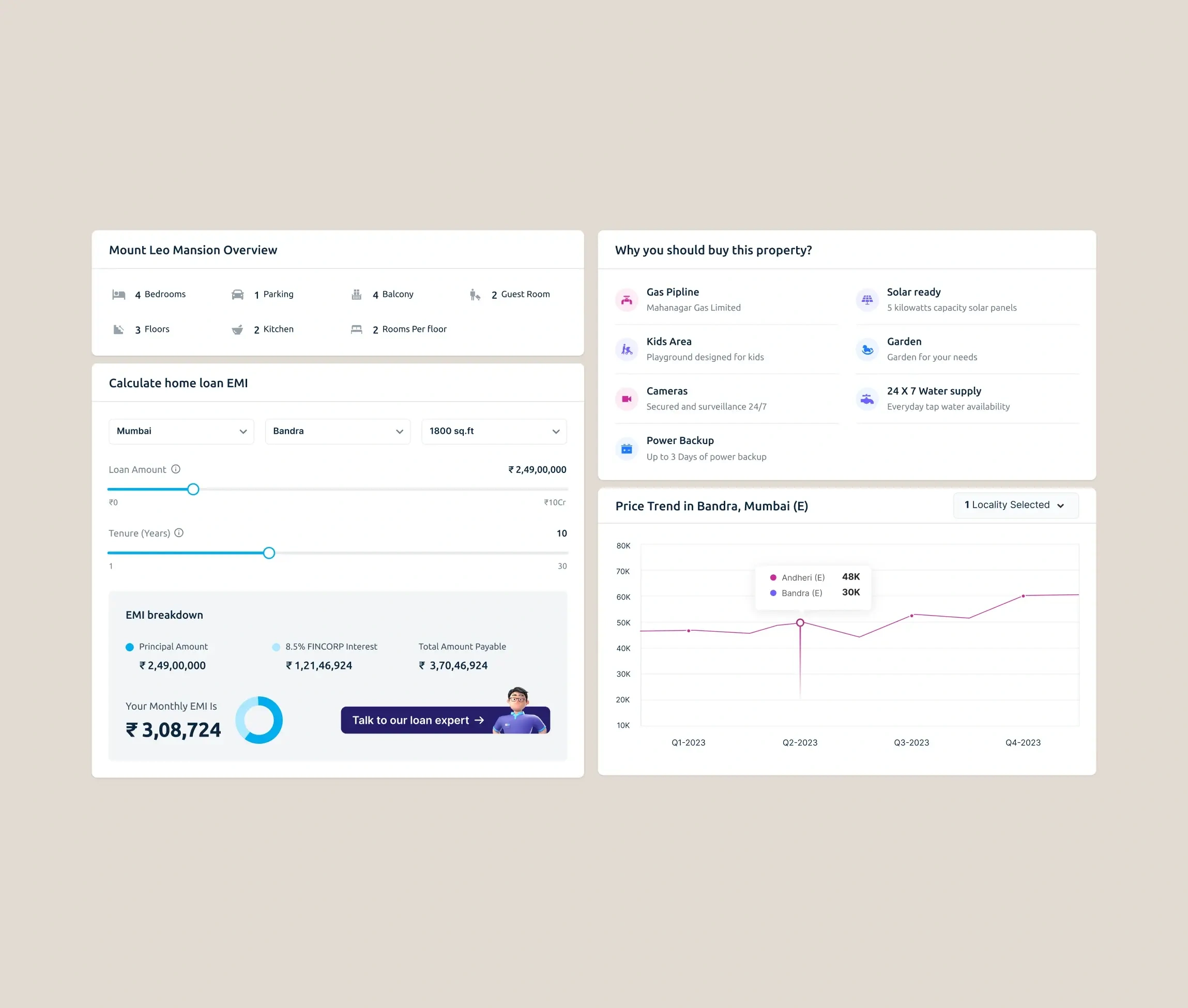 SBI Realty platform interface 3