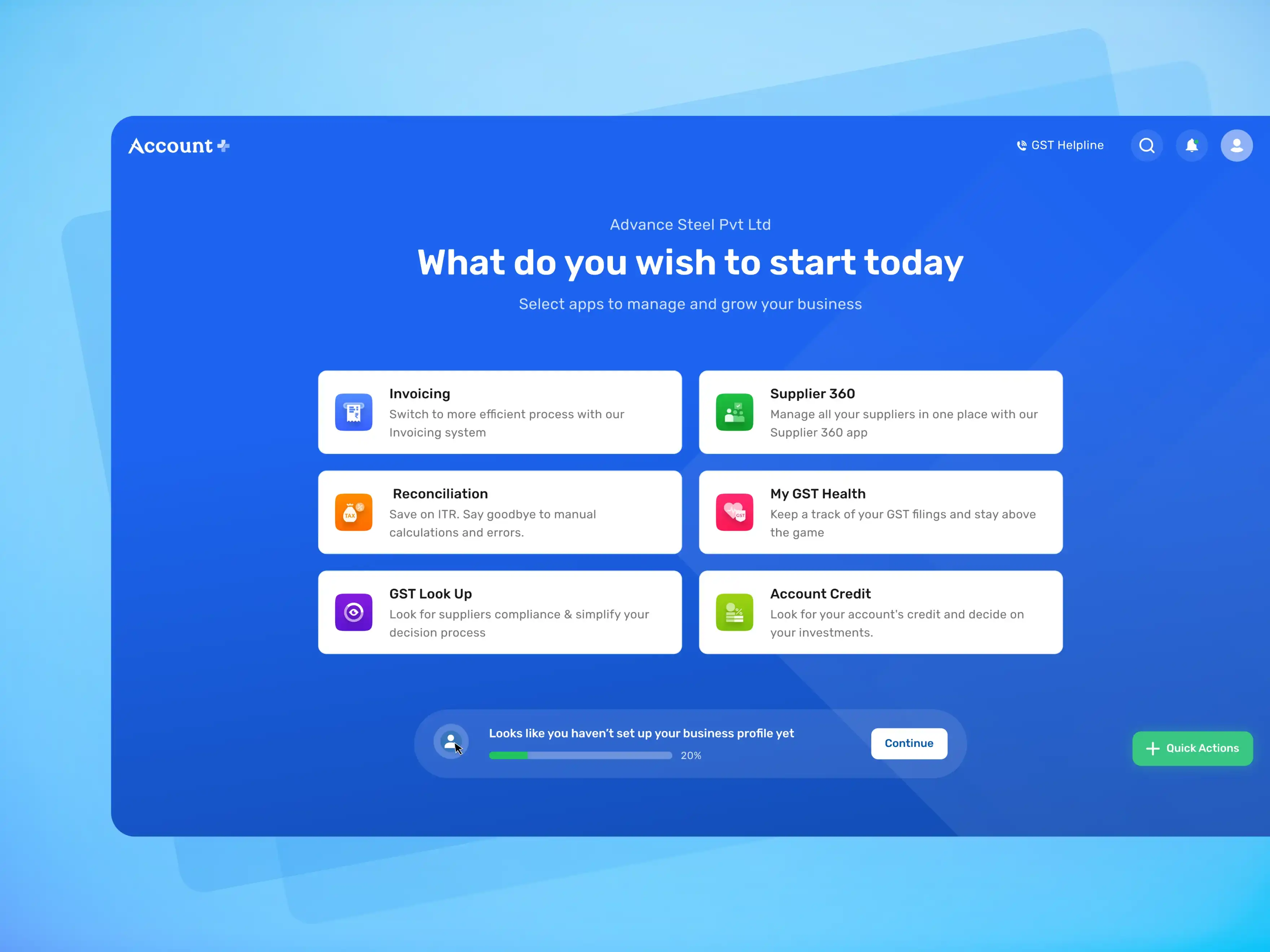 UI UX Mobile Screen Of Accounting Platform