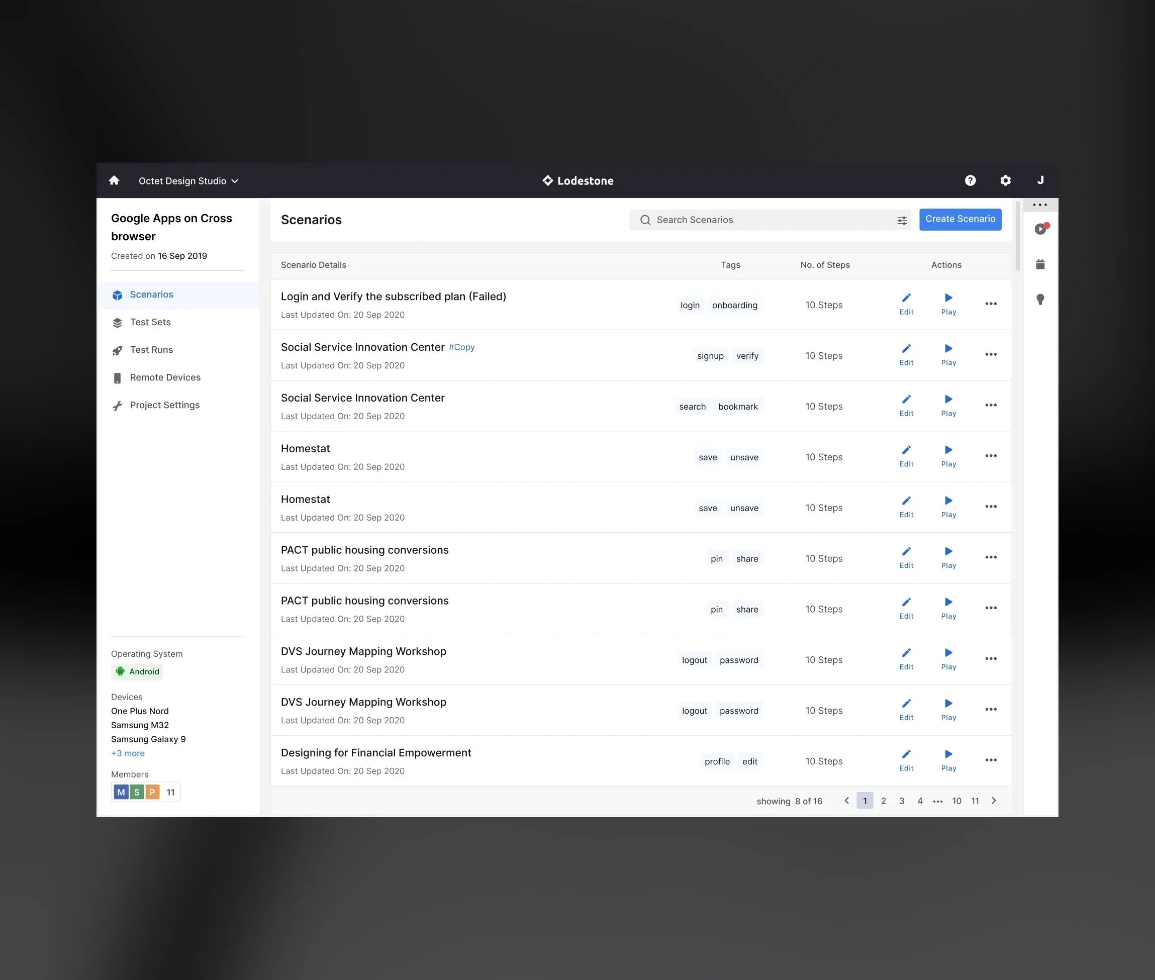 Tech Mahindra platform interface 2